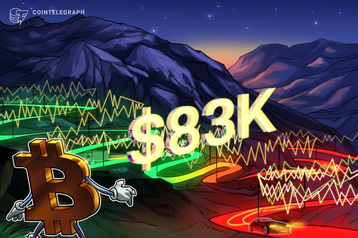 Bitcoin price stabilizes near $83K as investors eye S&P 500 recovery