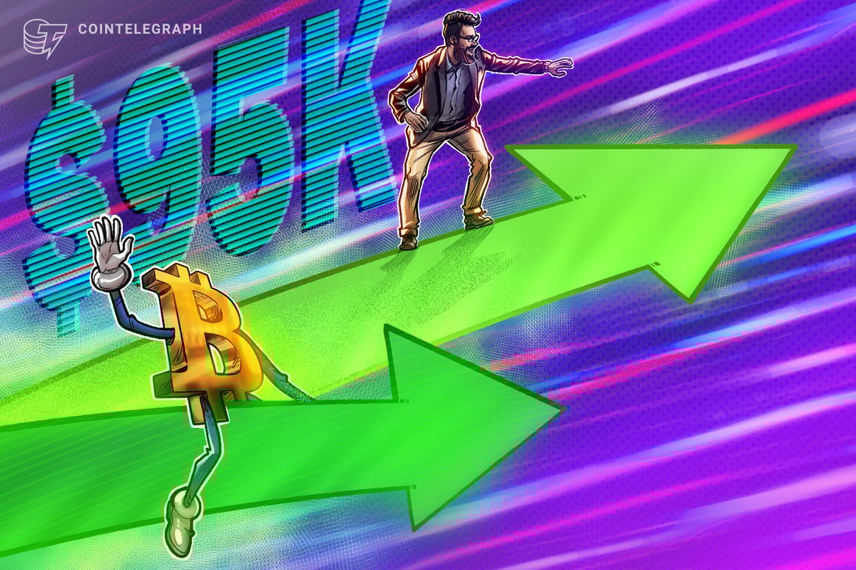 Bitcoin rebounds from bearish US GDP data as dip buyers push BTC price back toward $95K