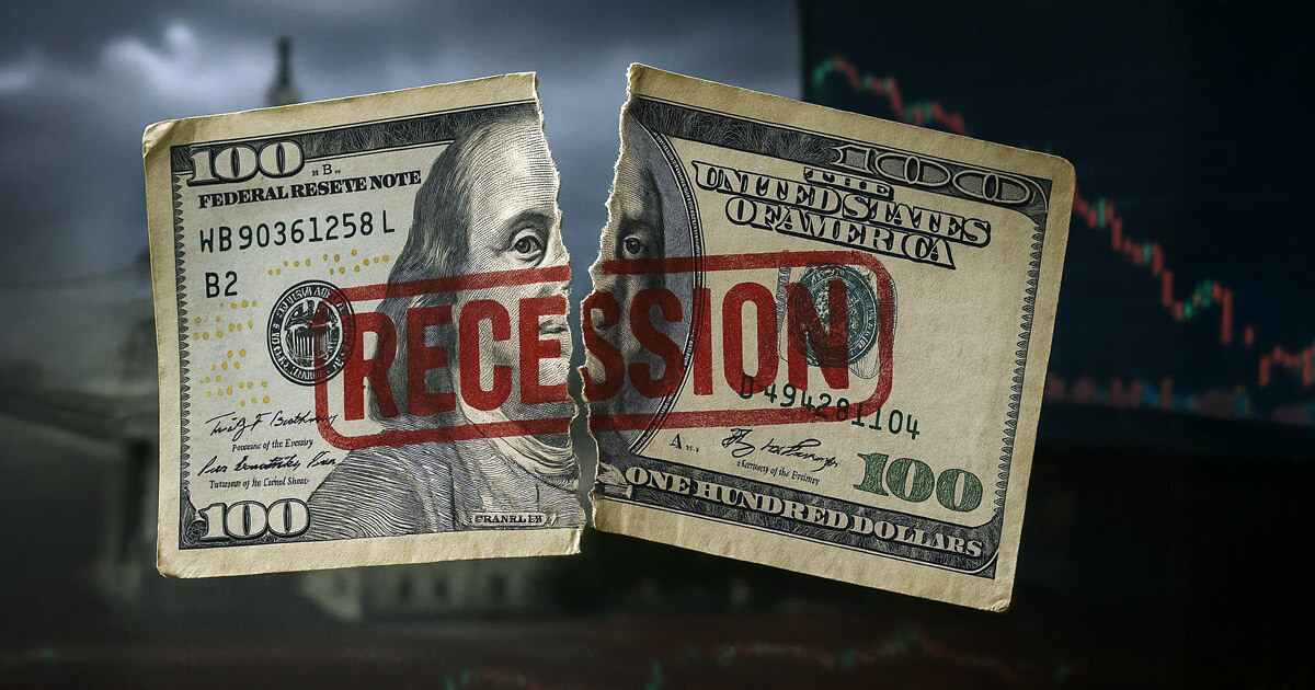 Crypto prediction markets reflect rising recession odds amid US economic contraction