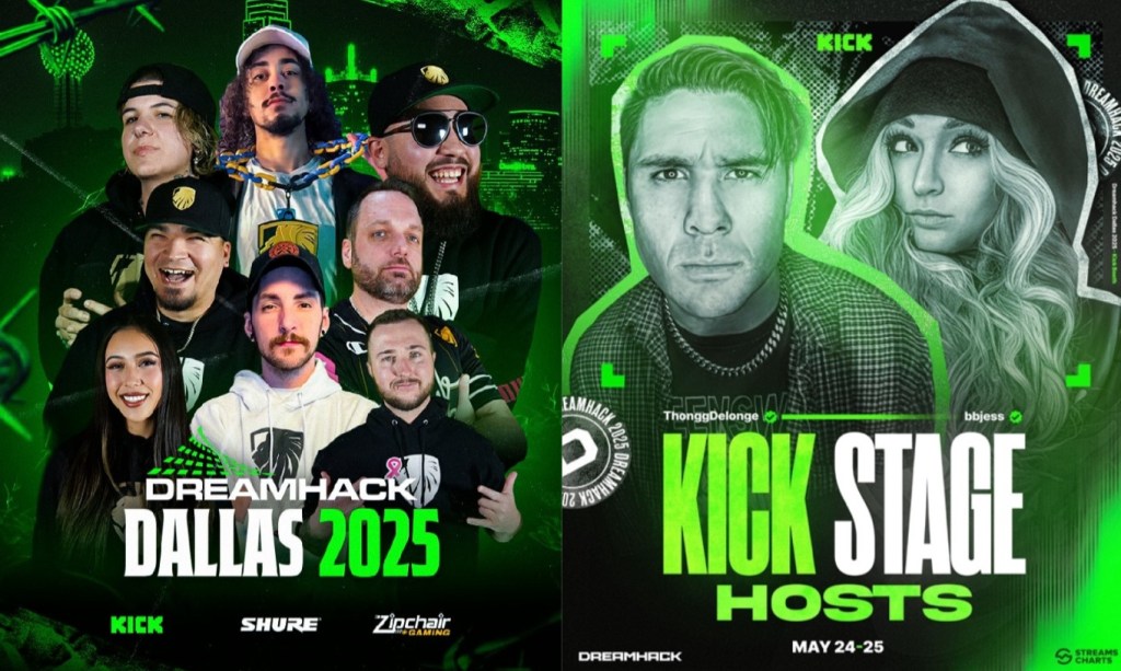 Kick announces its programming slate for DreamHack Dallas 2025