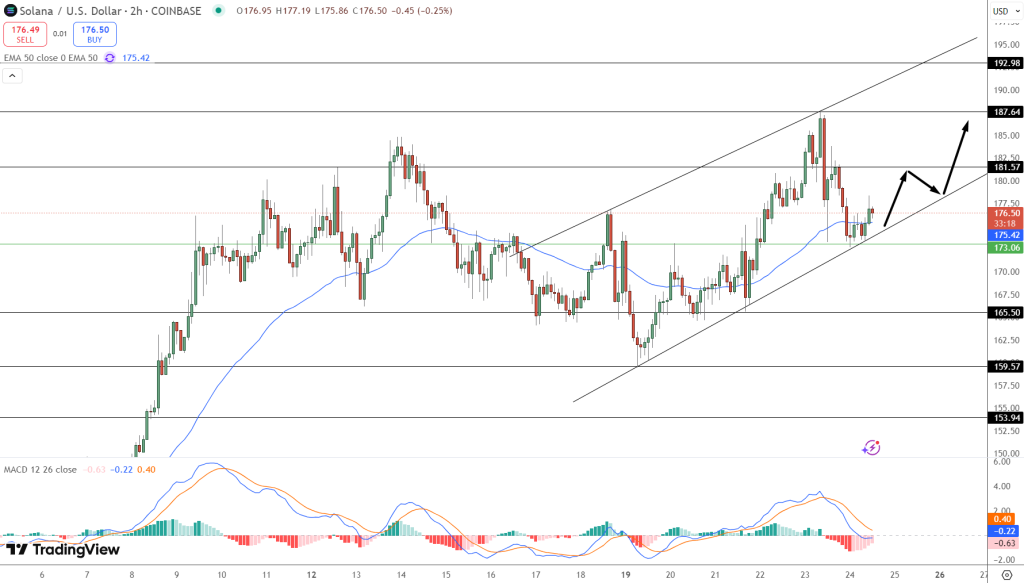 Solana Price Prediction: SOL Rose to $176.40— Can This L1 Outperform as ETH and BTC Gain Ground?