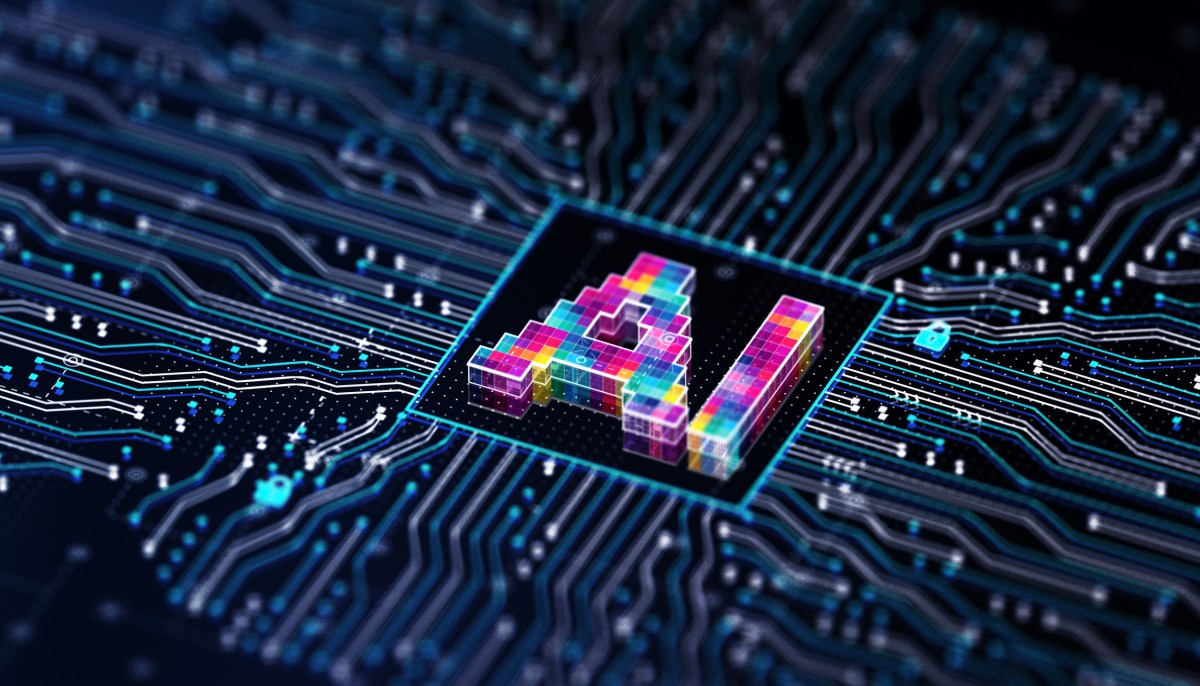 AI Chip technology concept. 3D render Etched, Artificial Intelligence Diffusion Rule