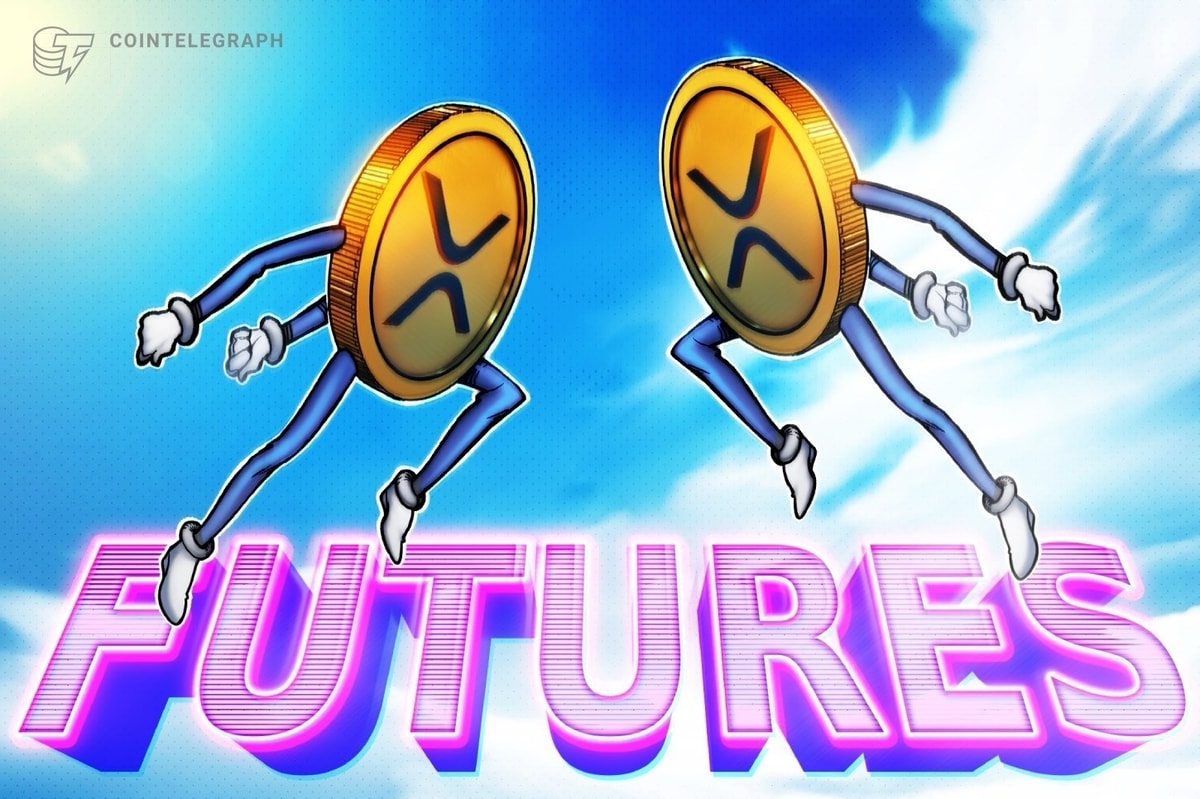 XRP futures OI rises 25% as price chart ‘bull flag’ targets $14