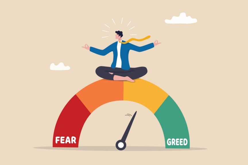 Dow Snaps 4-Session Win Amid Weak Economic Data: Investor Sentiment Declines, Fear & Greed Index Moves To 'Neutral' Zone - Ciena (NYSE:CIEN), Broadcom (NASDAQ:AVGO)