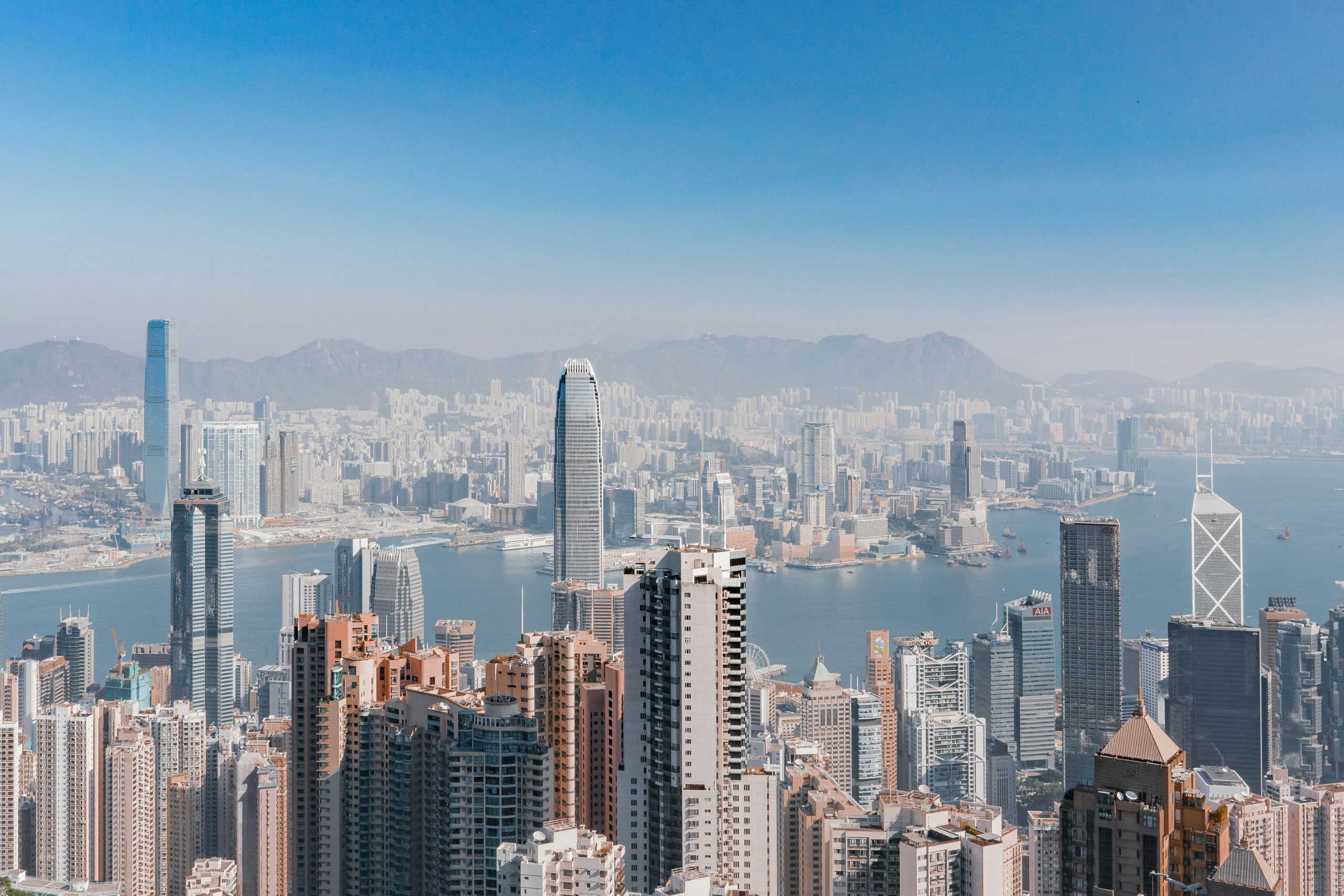Hong Kong skyline as it passes new crypto stablecoin regulation.
