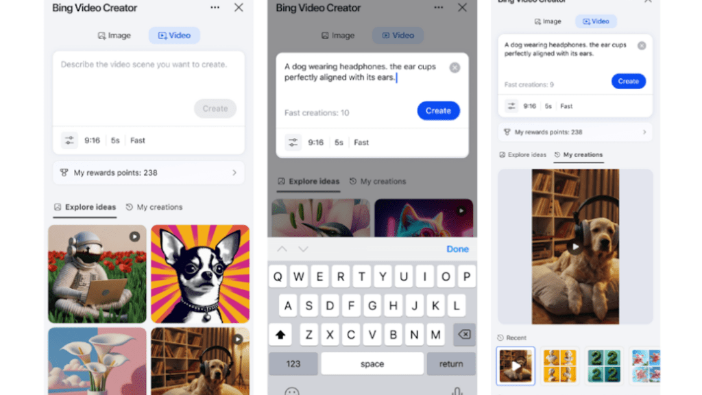 OpenAI's Sora is now available for FREE to all users through Microsoft Bing Video Creator on mobile